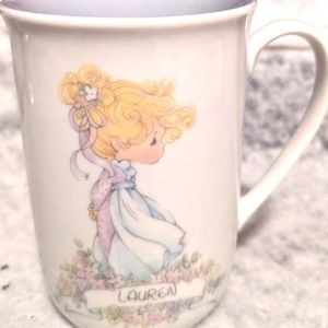 ❄️ Vintage 1989 Precious Moments, "Lauren Mug"